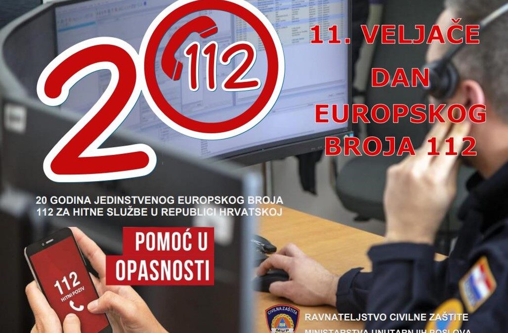 Obilježavanje Dana europskog broja 112, 20 godina broja 112 u Republici Hrvatskoj