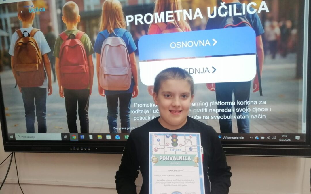 Nikola je najbolji u Prometnoj učilici!